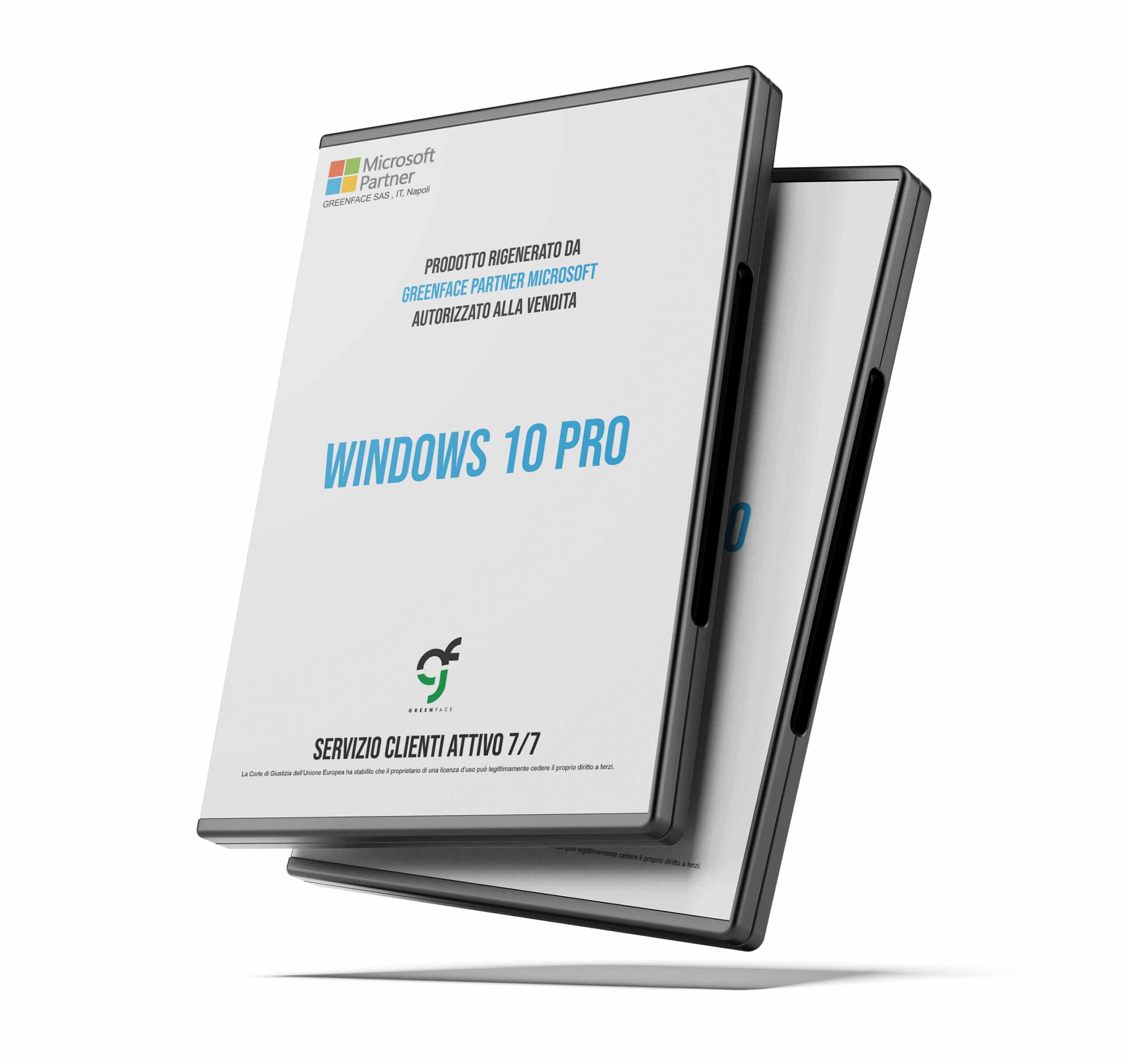 Windows 10 Pro 3264 Bit (VERSIONE UPGRADE) – GreenFace